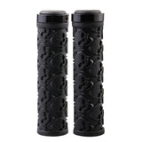 Pair Skull Handlebar Grips   Dual Lock On Clamps