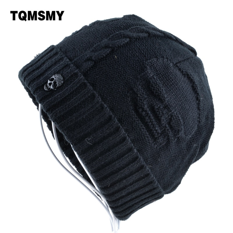 Knitted  Solid Color Winter Cap