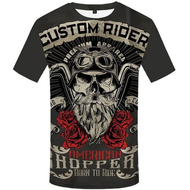 Mens Streetwear Custom Rider T Shirt