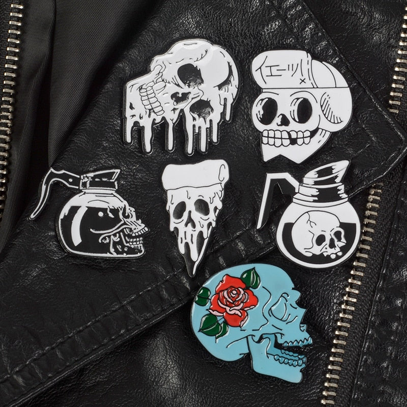 Ninja Skull Lapel Pins