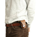 Quality Golf/ Tee/ Divot Tool Holder-Vegetable Leather Belt Pouch