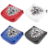 Golf Putter Cover Magnetic Closure Skull PU Waterproof