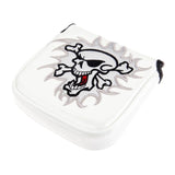 Golf Putter Cover Magnetic Closure Skull PU Waterproof