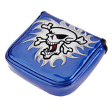 Golf Putter Cover Magnetic Closure Skull PU Waterproof
