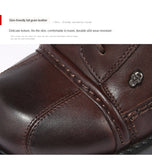 Men's Genuine  Cowhide Leather Motorcycle Boots Skull Detail Design