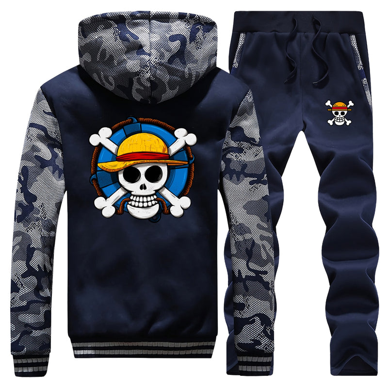 Men's Streetwear 2 piece Skull & Cross Bones Tracksuit