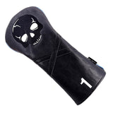 Big Black Golf Wood Skull Design Headcovers