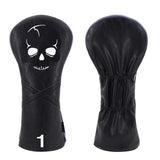 Big Black Golf Wood Skull Design Headcovers