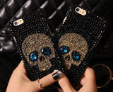 Metal Saphire Eye Diamond Skull Case Cover For IPhone 6 7 8 plus pro 11 for Samsung Galaxy Note10+Plus S8 S9 S10