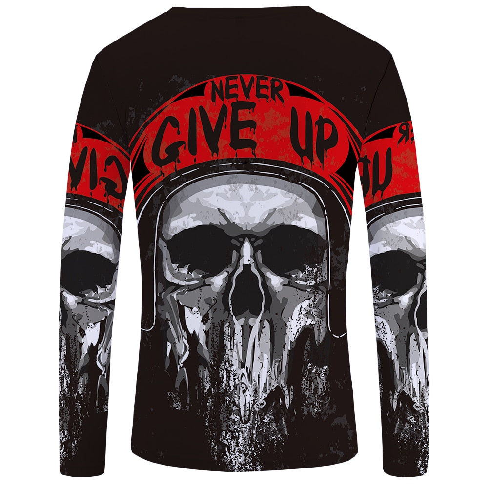 Never Give Up  Streetwear Long Sleeve T-Shirt