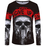 Never Give Up  Streetwear Long Sleeve T-Shirt