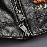 Men's Pig Skull Leather Jacket Vest