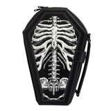 Victorian Gothic Messenger Skull Rivet Bag