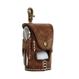 Quality Golf/ Tee/ Divot Tool Holder-Vegetable Leather Belt Pouch