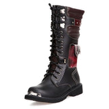 Men's Cowhide Genuine Leather Motorcycle Boots