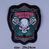 Skull Biker Patch  Large Iron On Skull Patches