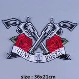 Skull Biker Patch  Large Iron On Skull Patches