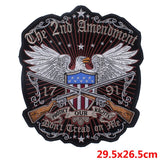 Skull Biker Patch  Large Iron On Skull Patches