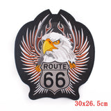Skull Biker Patch  Large Iron On Skull Patches
