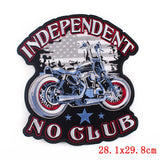 Skull Biker Patch  Large Iron On Skull Patches
