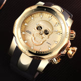 Big Dial 3D Rotating Skull Watch