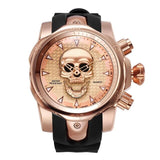 Big Dial 3D Rotating Skull Watch