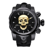 Big Dial 3D Rotating Skull Watch