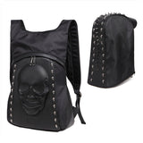Skull Steampunk Rivetted Backpack with Hat
