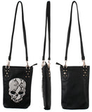 Skull Face PU Leather Ladies Tote