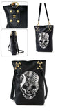 Skull Face PU Leather Ladies Tote