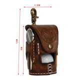 Quality Golf/ Tee/ Divot Tool Holder-Vegetable Leather Belt Pouch
