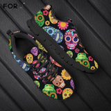 Sugar Skull Printed Men Breathable Sneakers