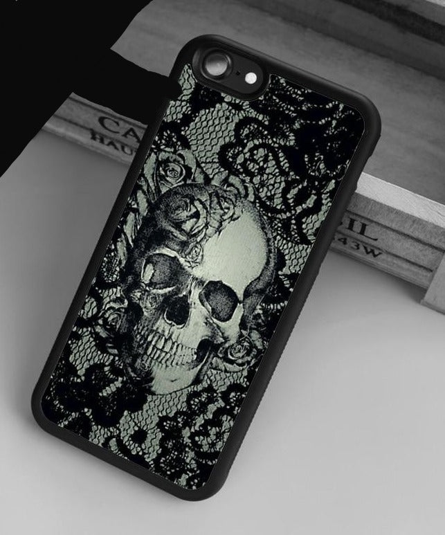 Unique Skull Case For iPhone 5 6s 7 8 plus 11 12 Pro X XR XS Max Samsung Galaxy S6 S7 edge S8 S9