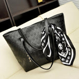PU Leather Women's Skull  Shoulder Bag