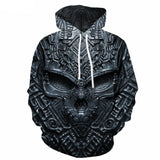 Metal Head 3D Skull Hoodie