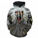 Metal Head 3D Skull Hoodie