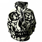 Metal Head 3D Skull Hoodie