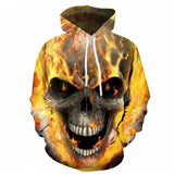 Metal Head 3D Skull Hoodie