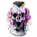 Metal Head 3D Skull Hoodie