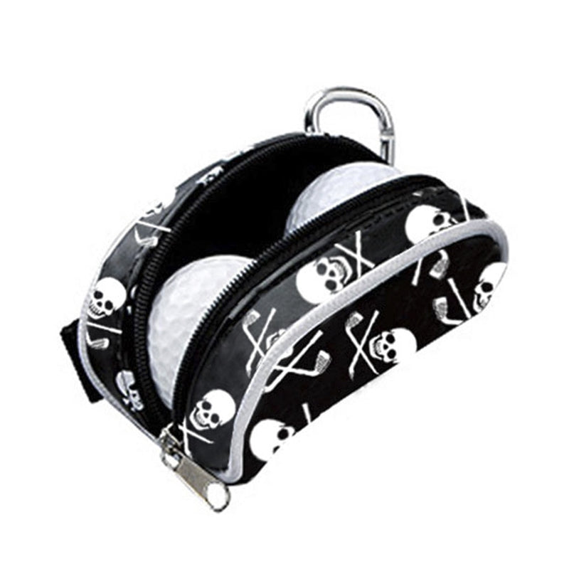 Golf Ball Bag Tees Holder Skull Design