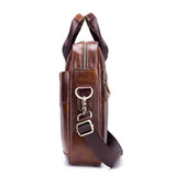 Genuine Leather Men's Briefcase suitable for Laptop/Documents