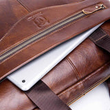 Genuine Leather Men's Briefcase suitable for Laptop/Documents