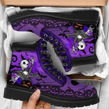 Women's Skull Low Heel Ankle Boots