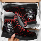 Women's Skull Low Heel Ankle Boots