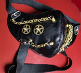 Skull Leather Face Mask