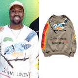 Kanye West Skull Streetwear Sweatshirt  Graphic Pullover