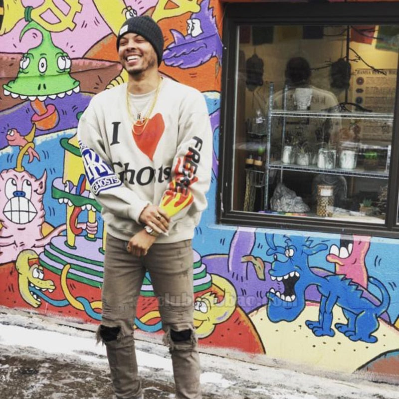 Kanye West Skull Streetwear Sweatshirt  Graphic Pullover