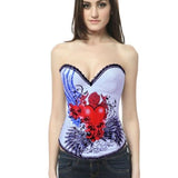 Women's Gothic Cotton Steampunk Burlesque Corselet
