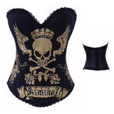 Women's Gothic Cotton Steampunk Burlesque Corselet