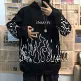 Skull Print Women's Longline Hooded Black Sweatshirt